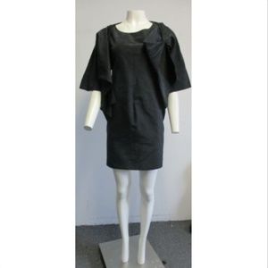 GIAMBATISTA VALLI black marbled sheath dress sz 44